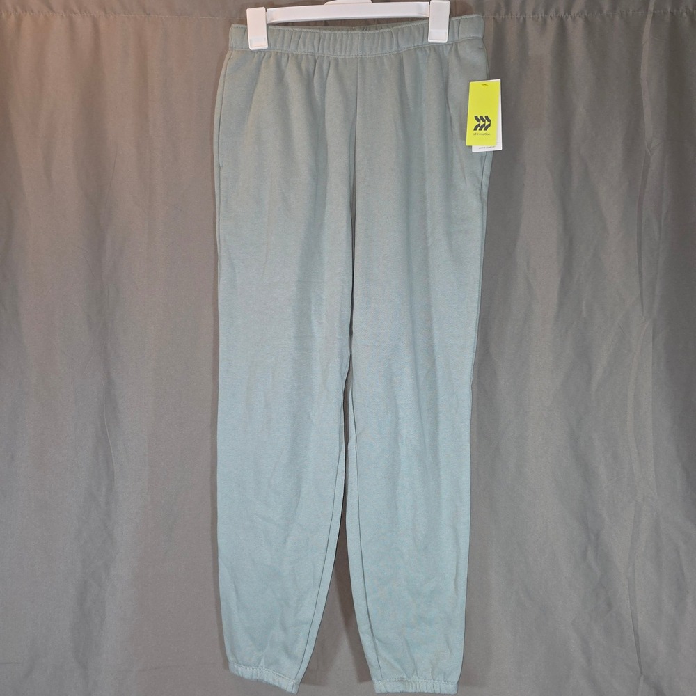 All in Motion Active Comfort Fleece Joggers Sage Green S 214 16 1313